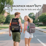 Duty Mesh Backpacks for Adults,See Through Backpack for Swimming Work Outdoor, Diving Backpack Carry Portable Oxygen Concentrators (Grey)