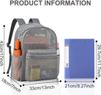 Duty Mesh Backpacks for Adults,See Through Backpack for Swimming Work Outdoor, Diving Backpack Carry Portable Oxygen Concentrators (Grey)