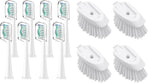 Toothbrh Heads & Dish Brh Refills 4 Pack OXO Dish Scrubber Philips Sonicare Soft Dupont Bristles Replacement Toothbrh Heads for Oral Care