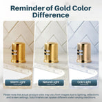 Dishwasher Air Gap Cover, Dishwasher Air Gap Cap for Kitchen Sink, Solid Brass Dishwasher Overflow Vent Cap Replacement Kit, Brushed Gold