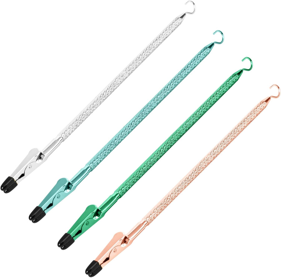 Bracelet Helper Tool with Hook - Fastener Helper Tool for Bracelet, Necklace, Jewelry, Watch - Silver, Teal, Emerald, Rose, Bundle