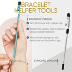 Bracelet Helper Tool with Hook - Fastener Helper Tool for Bracelet, Necklace, Jewelry, Watch - Silver, Teal, Emerald, Rose, Bundle