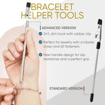 Bracelet Helper Tool with Hook - Fastener Helper Tool for Bracelet, Necklace, Jewelry, Watch - Silver, Gold, Emerald, Bundle