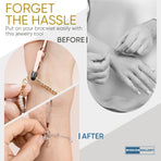 Bracelet Helper Tool with Hook - Fastener Helper Tool for Bracelet, Necklace, Jewelry, Watch - Rose, Emerald, Silver, Bundle