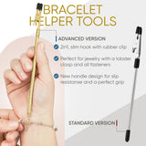 Bracelet Helper Tool with Hook - Fastener Helper Tool for Bracelet, Necklace, Jewelry, Watch - Silver, Rose, Gold, Teal, Bundle