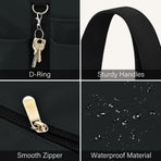 Large Tote Bag for Women Waterproof with 12 Pockets Top Zipper Closure Utility Teacher Nurse Bags for Work School