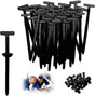 Nylon Universal Cable Tie Buckle,Zipper Clips Cable Tie Buckle Zip Tie,Self-Locking Nylon Zip Ties Holder,Multipurpose Plastic Cable Ties Buckles Tool for Car Daily Repair (50PCS)