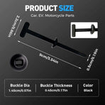 Nylon Universal Cable Tie Buckle,Zipper Clips Cable Tie Buckle Zip Tie,Self-Locking Nylon Zip Ties Holder,Multipurpose Plastic Cable Ties Buckles Tool for Car Daily Repair (50PCS)