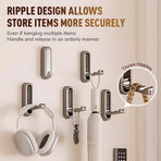 Folding Coat Hooks,Retractable Wall Closet Hooks,Heavy Duty Hook Bathroom Towel Hooks Robe Hooks Wall Mounted for Hanging Coat Towels Clothes (Brown)