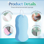 Magic Exfoliating Bath Sponge, Magic Exfoliating Body Scrubber Skin Friendly & Reusable for Adults Women and Men (4 Pcs)