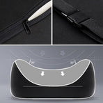 Car Headrest & Lumbar Support Cushion, Ergonomic Car Seat Headrest & Lumbar Cushion with Adjustable Strap for Neck Back Pain Relief, Car Head Rest and Lumbar Pillow Set (Black)