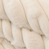 Super Soft Plush Non-Slip Sofa Cushion Covers, Thick Rabbit Plush Sofa Cushion Super Soft Faux Fur Throw Pillow Cover, Fluffy Couch Cushion Covers (Dark Grey, Sofa Cushion 110 * 110cm)