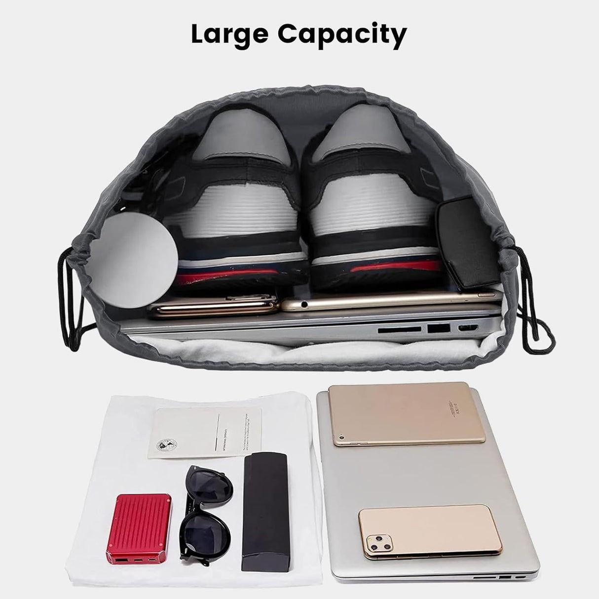 100 Pcs Drawstring Bags Bulk - Lightweight Drawstring Backpack, Cinch Bag for Party Sport Gym Trip Gift - 20 Colors