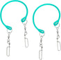 2 Pcs Blue Fishing downrigger Weight Snubber Trolling Snubber with downrigger Release Clips for Inshore Fishing, Deflector Weights, and Kite Trolling
