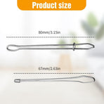 DIY Rope Threader Clip, Metal Easy Pull Drawstring Threader Tool with Tweezer Sewing Tool for Drawstring Replacement for Hoodies, Pants, Shorts, Sewing Supplies Accessories (2)