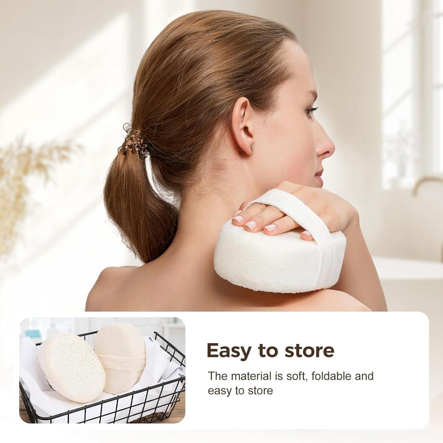 2025 Natural Loofah Sponge - Exfoliating Body Scrubber for Shower, Eco-Friendly Loofah for Men & Women (1pcs)