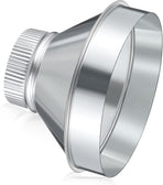 8 Inch to 4 Inch Duct Reducer Increaser Galvanized Steel Air Duct Adapter Round Crimped Pipe Connector Fitting Coupling for HVAC Ventilation Systems