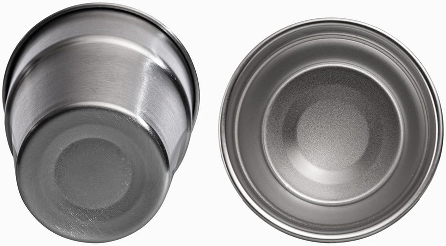 Camping Cups - Stainless Steel, 4 Pack, Unbreakable Metal Cups for Drinking, Stackable for Easy Storage - Durable Outdoor Drinkware for Camping, Hiking, and Traveling