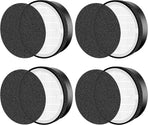 for LEVOIT LV-H132 Replacement Filters, Compatible with  LV-H132 3-in-1 Nylon Pre-Filter, High-Efficiency Activated Carbon True Filters, Part LV-H132-RF, 4 Pack