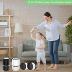 for LEVOIT LV-H132 Replacement Filters, Compatible with  LV-H132 3-in-1 Nylon Pre-Filter, High-Efficiency Activated Carbon True Filters, Part LV-H132-RF, 4 Pack