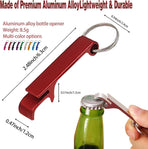 50 Pcs Bottle Openers, Soda Beverage Beer Bottle Opener Keychain,Small and Practical, Easy to Carry, for Kitchen/Wedding/Bar/Party