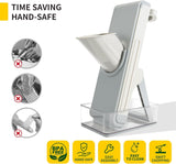 Safe Mandoline Slicer for Kitchen, 4-In-1 Chopper Vegetable Cutter, Mandolin Julienne Slicers for Fruits and Vegetables, Potato Cutter for Fries, Kitchen Gadgets and House Essentials - Top-Down View