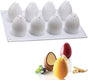 Easter Egg Silicone Mold for Baking Chocolate Easter Eggs, Mousse Cake, Jello, CheeseCake, Ice Cream, Dessert, Cake Decoration Mold (8-Cavity)
