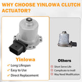 2PCS AE8Z-7C604-A Automatic Transmission Clutch Actuator A and B for 2012-2017 Ford Focus SE SEL, 11 12 13 14 15 16 17 Ford Fiesta Trans Clutch Actuator Replaces Ford AE8Z7C604A, AE8Z7C604