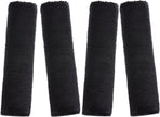 4 Pack Faux Sheepskin Car Seat Belt Pads Seatbelt Protector Soft Seat Belt Shoulder Strap Cover Comfort Harness Pad(Black, 9.9 Inch)