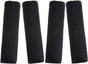 4 Pack Faux Sheepskin Car Seat Belt Pads Seatbelt Protector Soft Seat Belt Shoulder Strap Cover Comfort Harness Pad(Black, 9.9 Inch)