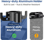 Aluminum Trailer Towing Chain Organizer with 7-Way Plug Holder- Heavy-Duty RV Tongue Jack Accessories
