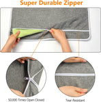 XL Hanging Laundry Hamper, Extra Large Tear-resistance Door Hamper with 2 Types Hooks for Dirty Clothes, Save Bathroom Space Hanging Laundry Bag (36.5x 22 Inch,Grey)