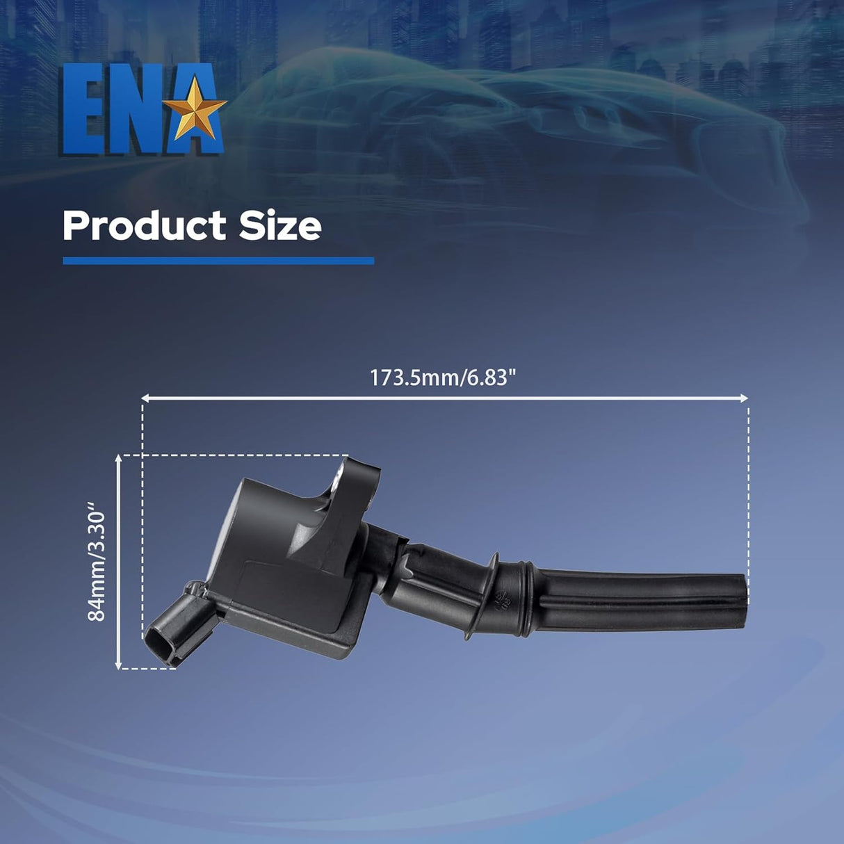 Set of 8 Curved Boot Ignition Coil Pack Compatible with Ford Lincoln Mercury 4.6L 5.4L V8 Replacement for DG508 C1454 C1417 FD503 1L2U12029AA I2LU-12A388-AA C1417 DG473 DG481 DG491