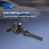 Set of 8 Curved Boot Ignition Coil Pack Compatible with Ford Lincoln Mercury 4.6L 5.4L V8 Replacement for DG508 C1454 C1417 FD503 1L2U12029AA I2LU-12A388-AA C1417 DG473 DG481 DG491