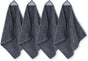 4 Pack Magnetic Microfiber Cleaning Cloth, Dry Erase Erasers Cleaner for Whiteboards, Blackboards, Chalkboards, Glassboards, Home, Office, School, Gray, 10'' x 9.25''