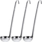 Stainless Steel Ladle Soup Handle Ladle with Pouring Rim for Kitchen Cooking Soup Sauce