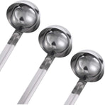 Stainless Steel Ladle Soup Handle Ladle with Pouring Rim for Kitchen Cooking Soup Sauce
