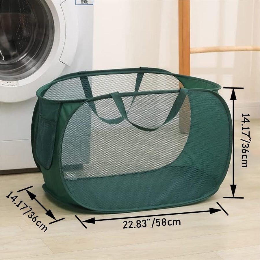 4 Pcs Collapsible Laundry Baskets, Opening Laundry Hamper, Foldable Laundry Basket, Dirty Clothes Basket for Clothes & Home Organization