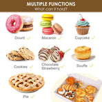 40pcs Cookie Boxes, 14x10x2.5 Inch Auto-Popup Bakery Boxes with Window, for Donuts, Pies, Cakes, Muffins, and Pastries