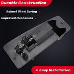 Extended Cab Exterior Door Handle Rear Left Driver Side for 1999 2000 2001 2002 2003 2004 2005 2006 2007 Chevy Silverado GMC Sierra 1500 2500 3500, Replace GM1520115, 15758172