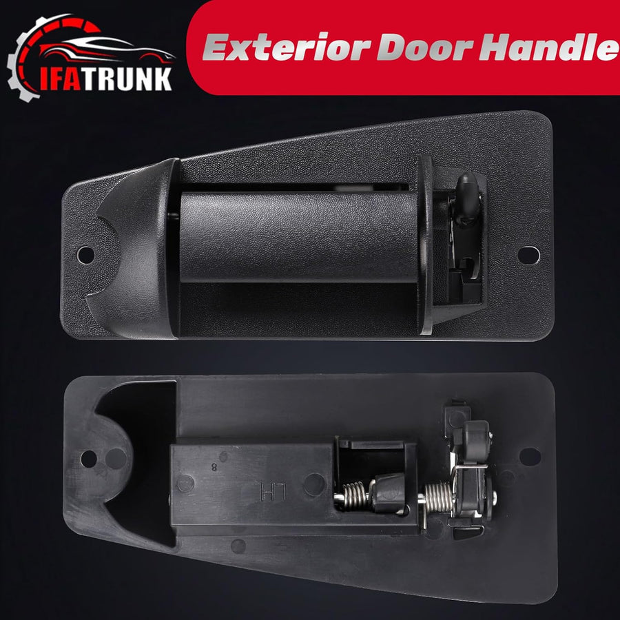 Extended Cab Exterior Door Handle Rear Left Driver Side for 1999 2000 2001 2002 2003 2004 2005 2006 2007 Chevy Silverado GMC Sierra 1500 2500 3500, Replace GM1520115, 15758172