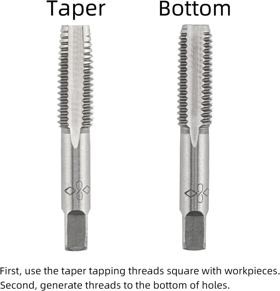 M10 X 1.5 Metric Hand Tap, Right Hand M10 X 1.5mm Threading Hand Tap 1Pair