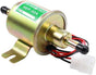Electric Fuel Pump 12V Universal Low Pressure 12 Volt Transfer Inline Fuel Pump for Lawn Mower Carburetor Gas Diesel Engine 2.5-4psi HEP-02A