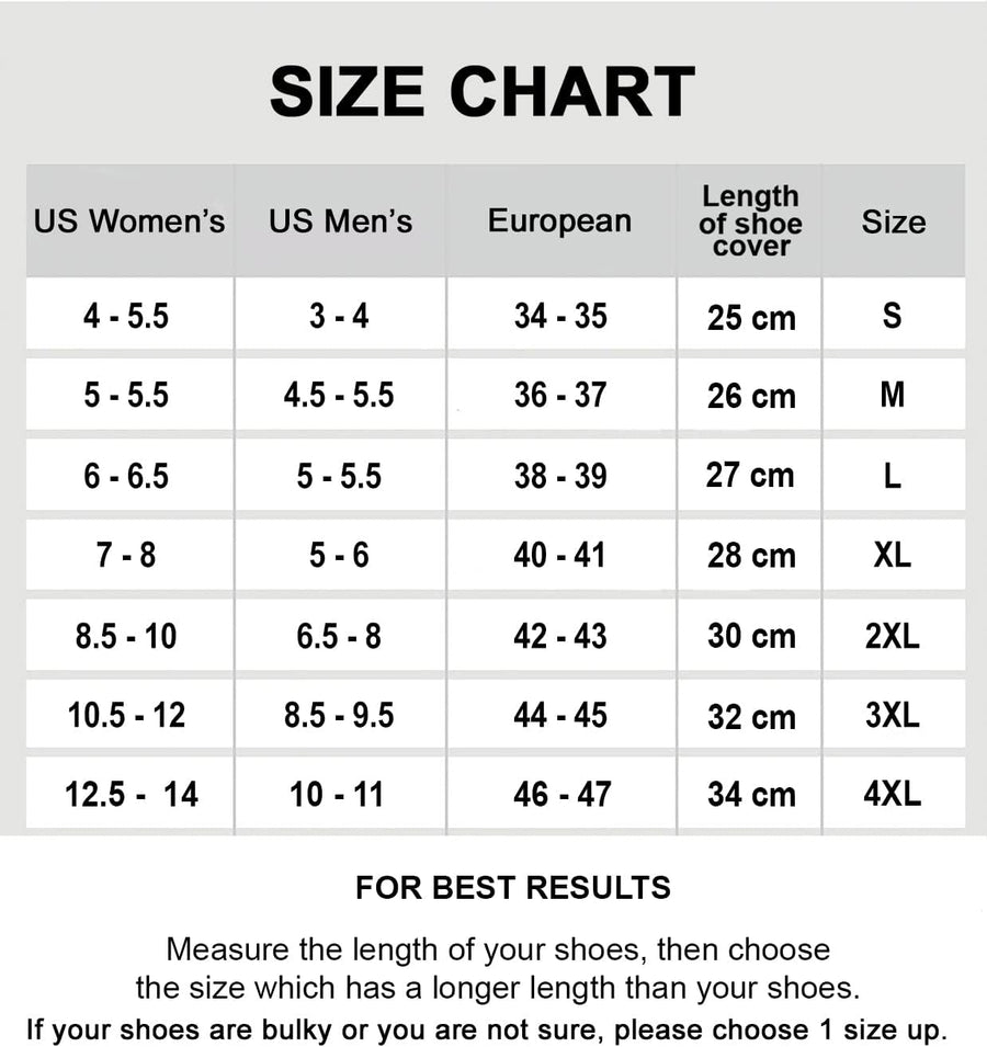 Rain Shoe Covers | Waterproof Shoe Covers for Men Women | Reusable Galoshes Overshoes