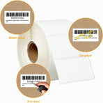 【15600 Labels/12 Rolls】 3-Proof 1" Core  2" x 1" Direct Thermal Label (51mm x 25mm) Multipurpose Shipping Address Barcodes Labels Compatible for Zebra & Rollo Desktop Label Printer