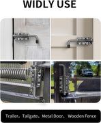 Spring Loaded Gate Latch Pin Barrel Bolt 6in x 1/2in Stem Durable Zinc Plated Solid Steel Heavy Duty for Tailgate - 2pcs