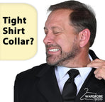 Collar Extenders for Mens Shirts Soft Elastic Expand Tight Neck Relief Dress Shirt Button Extensions