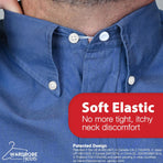 Collar Extenders for Mens Shirts Soft Elastic Expand Tight Neck Relief Dress Shirt Button Extensions