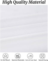6 Pack Rectangle Tablecloth, 90x156 Inch, Stain Resistant and Wrinkle Polyester Table Cloth, Fabric Table Cover for Kitchen Dining, Wedding, Party, Holiday Dinner-White