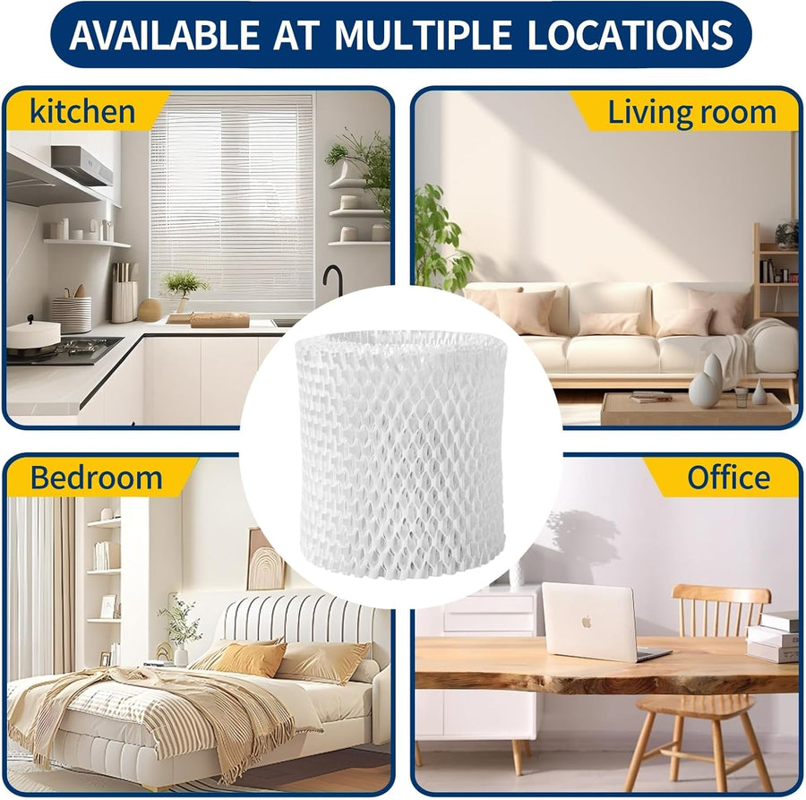 Humidifier Replacement Filter Compatible with Canopy Bedside and Nursery Humidifier,Made with Wood Pulp, Paper Filter, 4-Pack